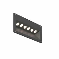 Citrus 6 Recessed wall 6xLED CREE 1w/led Grey oscuro