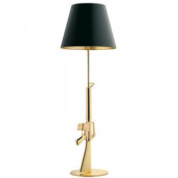 Lounge Gun lámpara de Lâmpada de assoalho Baño galvánico Ouro 18K
