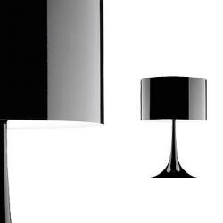 Spun lumière T2 Noir Lampe de table
