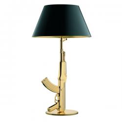 Table Gun Lampe de table Baño galvanico Or 18K