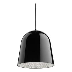 Mini Can Can Pendant lamp with rosette ø9,4cm GU4 20w Black/Transparent