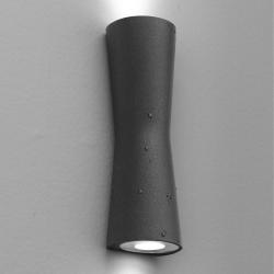 Clessidra Wall Lamp Doble Outdoor IP55 LED 8w 3000K 20º/20º Anodized Black