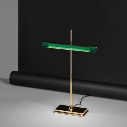 Goldman Lampe de table latón Brillant-Vert