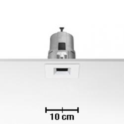 Light Sniper fixé Square pour QR-CBC51 Lampe 50w Inner Ring Matt Or