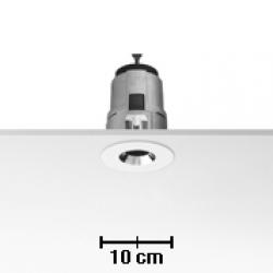 Light Sniper fixé Round pour HI PAR51 Lampe 35w Inner Ring Noir