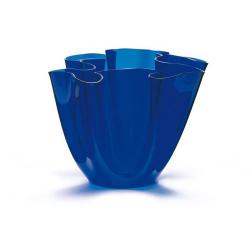 Cartoccio Jarrón 30cm Glass natural Blue