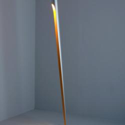 Toobo lámpara of Floor Lamp ø9,5x210cm 1x205wB15d + 1x150w GU GZ10 (HL) Chrome/Naranja