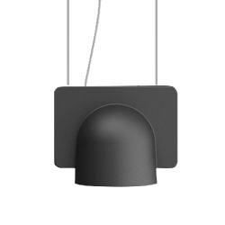 Igloo lámpara Lampada a sospensione 1 módulo10W LED Grigio oscuro