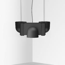 Igloo lámpara Pendant Lamp 3 módulos down/up 3x10W LED white Grayish