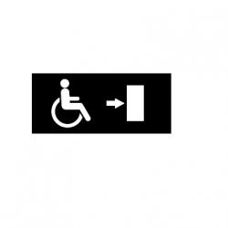 Led me go Panel exit handicap derecha