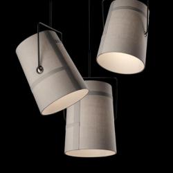 Fork Pendant Lamp Small Brown/Grey without florón