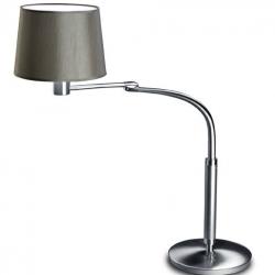 Suite Lampe de table avec abat-jour 66cm E27 60w Nickel Satin