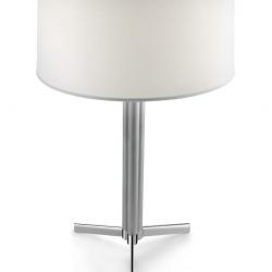 Leila Table Lamp ø33cm G9 75w Chrome lampshades fabric black