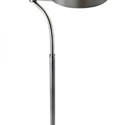 Suite lámpara di Lampada da terra con Paralume 162cm E27 100w Nichel Satin