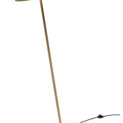 Umbrella lámpara von Stehlampe 159,5cm überdacht plisado Golden Lackiert Schwarz