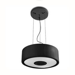 Spin Pendant Lamp 75cm 5xE27 max30W - Chrome Diffuser Black opal