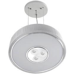 Spin Pendant Lamp ø100cm 7x30w PL E27 + 3 Downlights Cree LED 4w 350mA 2900ºK white
