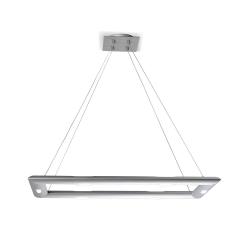 Adagio Pendant Lamp Rectángular 70cm 6xG9 75w Aluminium pulido
