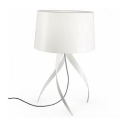 Medusa Table Lamp 75cm 1xE27 18W - white lampshade white matt