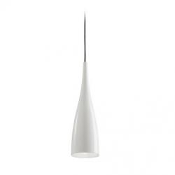 Clear Pendant Lamp10x35,8x150cm E27 PAR 20 50w - White lacado