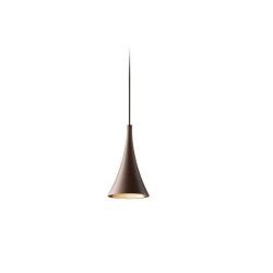 Sixties Lampe Suspension cónica 24cm LED CREE 9W - brun foncé Cuivre Brillant