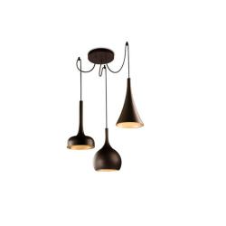 Sixties Lamp Pendant Lamp 22cm LED CREE 27W - dark brown Copper Shiny