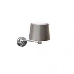 Suite II Wall Lamp articulado with lampshade and to arm 48,5cm E27 60w - Nickel Satin