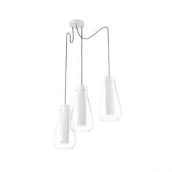 Rigatto Pendant Lamp with Diffuser Glass 3xLED CREE 21,6W - white mate