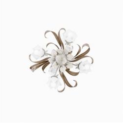 Nevegal ceiling lamp PL4 4xE14 40w white aged