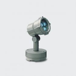 MiniWoody projector of LED with base and Power Supply electrónico incorporado 3W Blue