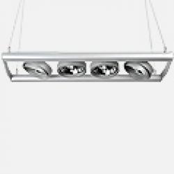 Serie Tandem luminary Pendant Lamp Vertical 36cm G5,3 QR-111 2x100w