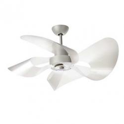 Soffio Fan 100cm without light 4 blades Satin without mando - Grey