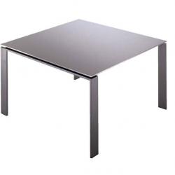 Four quadratischer metallischer Tisch 128cm