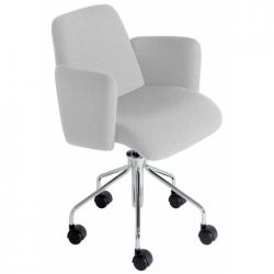 Moorea Armchair with	upholstery and wheels