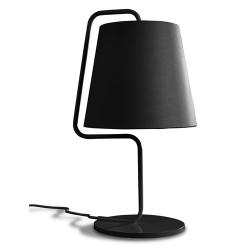 Gladis Lampe de table ø22,9x45cm PL E E27 23w Noir