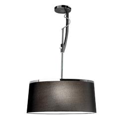 Virginia Pendant Lamp 3 x E27 21W - Chrome Grey urbano