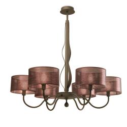 Spica (Solo Structure) Pendant Lamp without lampshades 98cm 6xE27 60w - Brown
