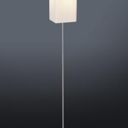 Coimbra lámpara of Floor Lamp ø22x180cm E27 PL E 23w Nickel Satin lampshade Beige