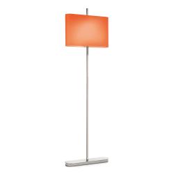 New York lámpara de Lampadaire 53,5x172cm 2x2G7 11w 2700K Chrome abat-jour orange