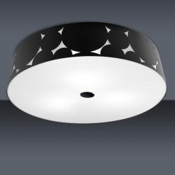 Trama ceiling lamp ø50x12,1cm 3xPL E E27 23w Black