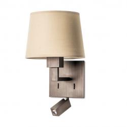 Bali (Solo Structure) Wall Lamp without lampshade + lector LED 213x374cm E27 MAX 60W - Bronze