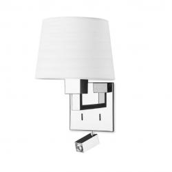 Bali (Solo Structure) Wall Lamp without lampshade 1xE27 max 60W + LED 2,2w - Chrome