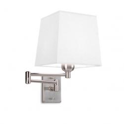 Dover (Solo Structure) Wall Lamp articulado without lampshade 23/49x18x43cm E27 PL E 20w - Ní­quel Satin