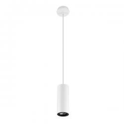 Pipe Pendant Lamp GU10 177cm 6,8cm white matt