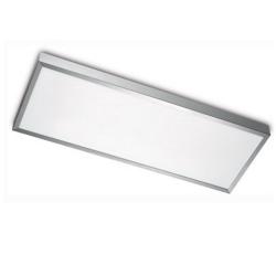 Toledo ceiling lamp 2x2G11 40w Aluminium Satin 640x240cm