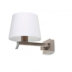 Torino (Solo Structure) Wall Lamp without lampshade 1x13w E27 - Nickel Satin