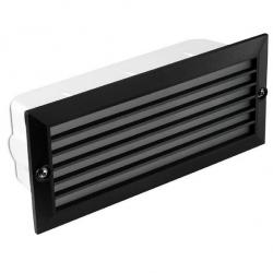 Hercules Wall Lamp Recessed with grill Black