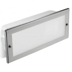 Hercules Wall Lamp Recessed 24x10x8cm Stainless Steel AISI 304
