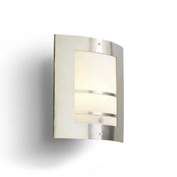 Ajax Wall Lamp Outdoor 21x28x8cm PL E27 with sensor Stainless Steel AISI 304
