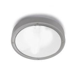 Basic Wall lamp/Plafon 26cm E27 18w Grey